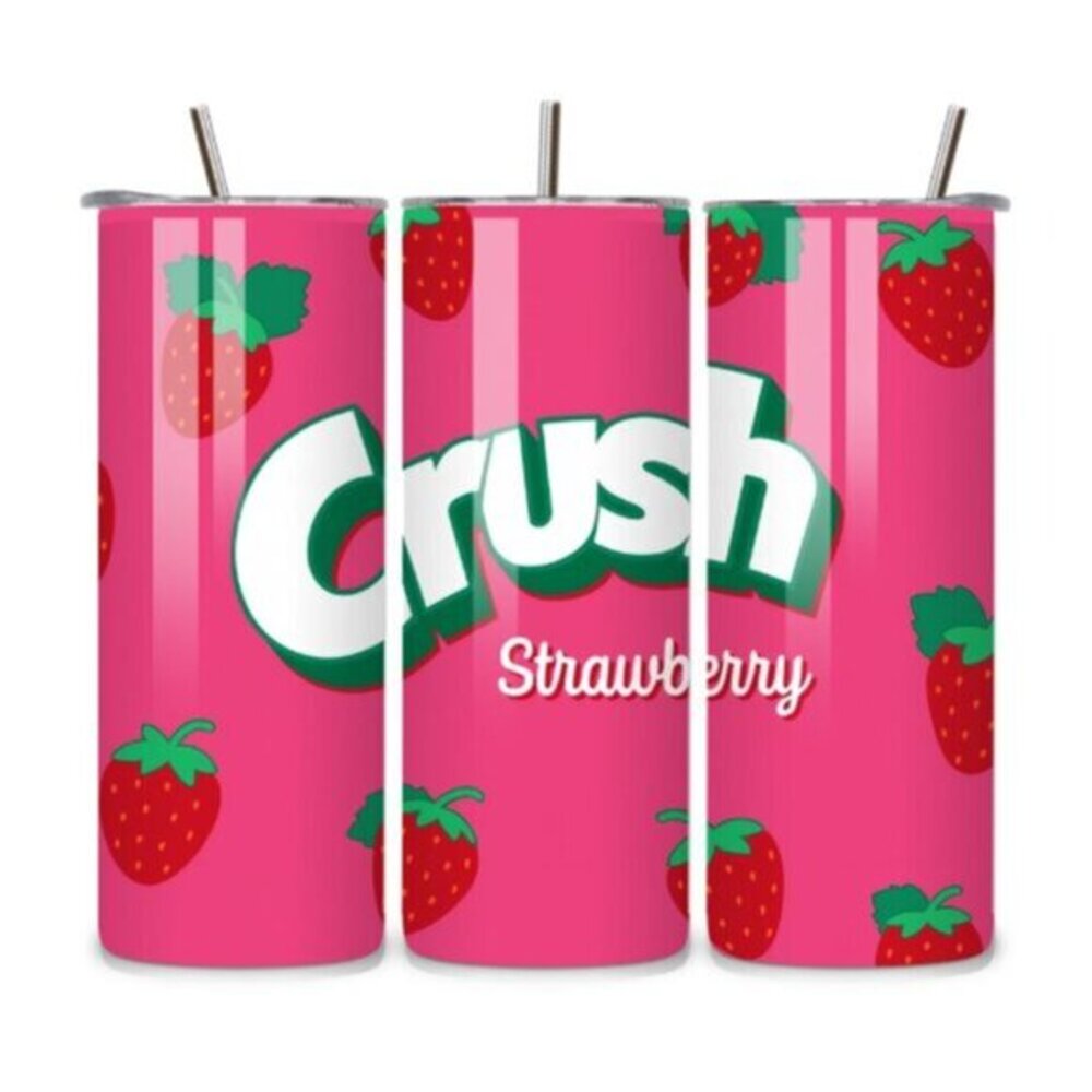 Crush Strawberry 20oz Stainless Steel Tumbler